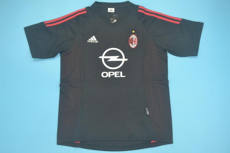 AAA Quality AC Milan 02/03 Away Black Soccer Jersey